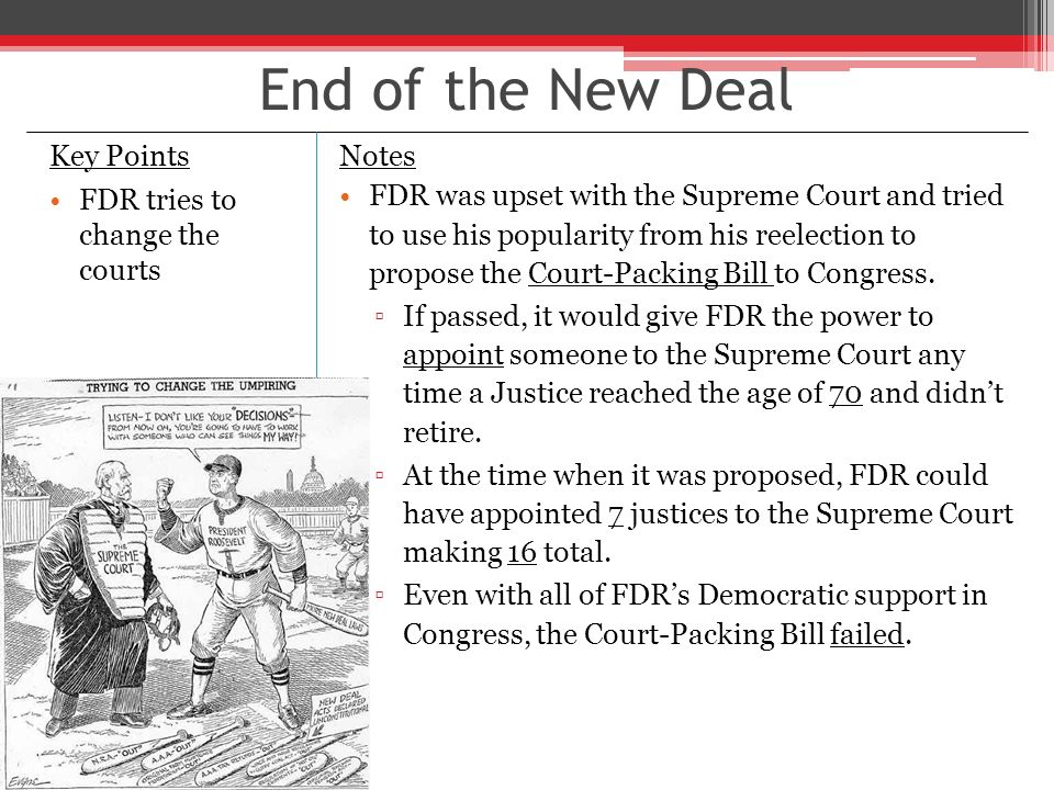 How the new deal changed the